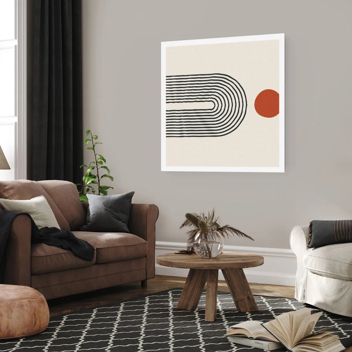 Plakat - Magnetyzm kształtów i barw - 40x40 cm