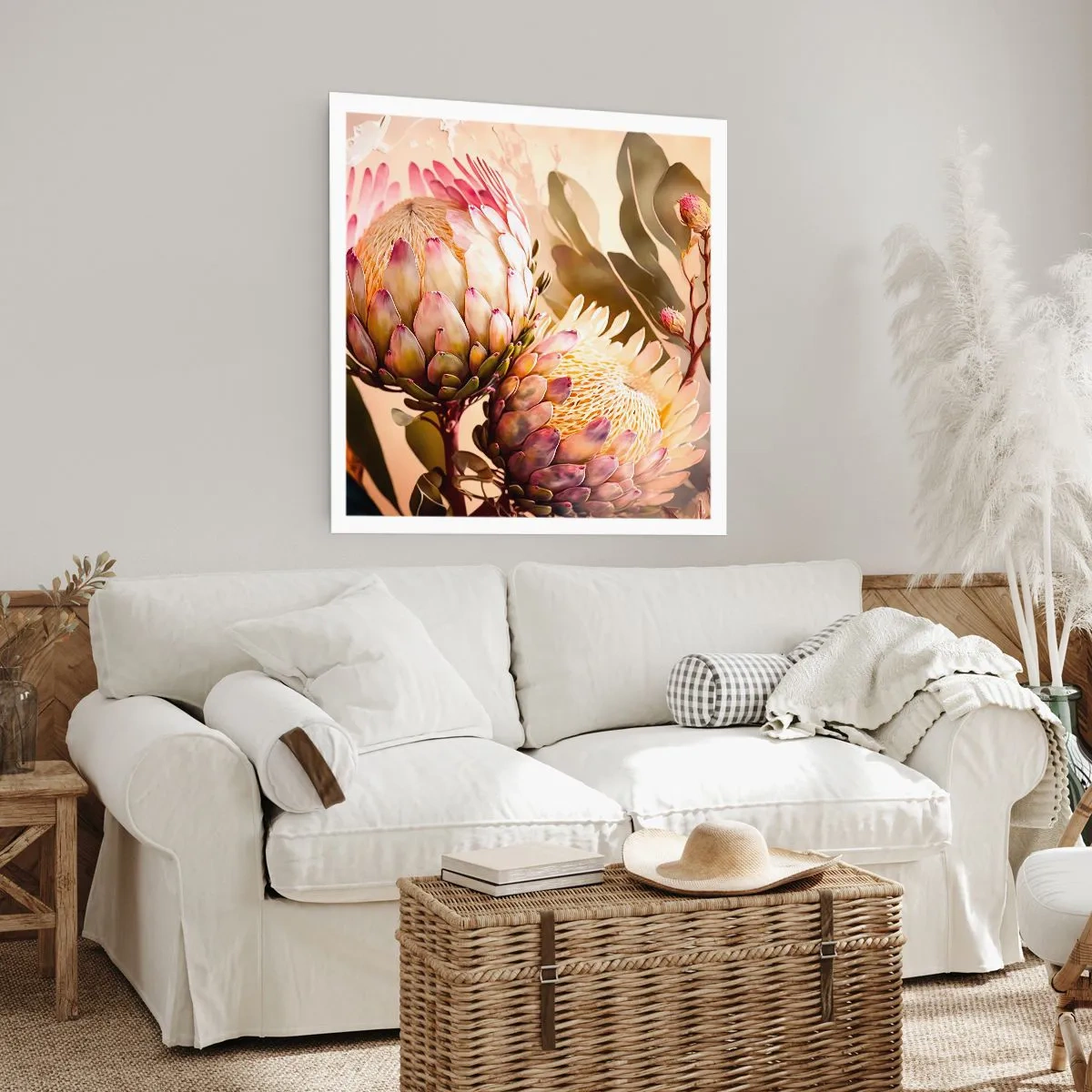 Plakat - Czule objęte - 60x60 cm