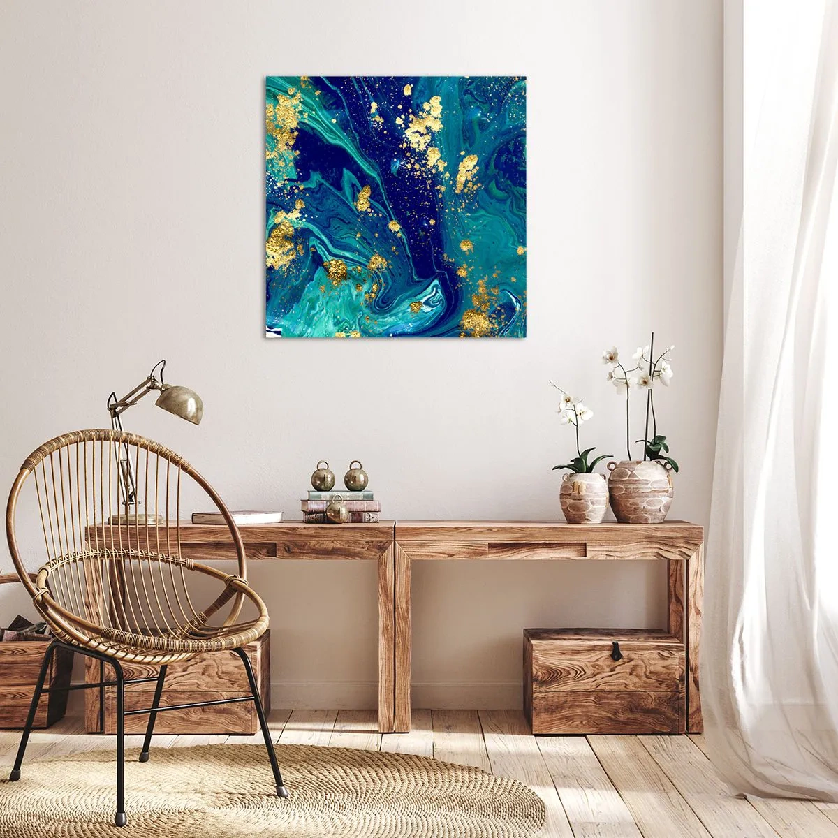 Obraz na płótnie - Płatki słońca  - 40x40 cm