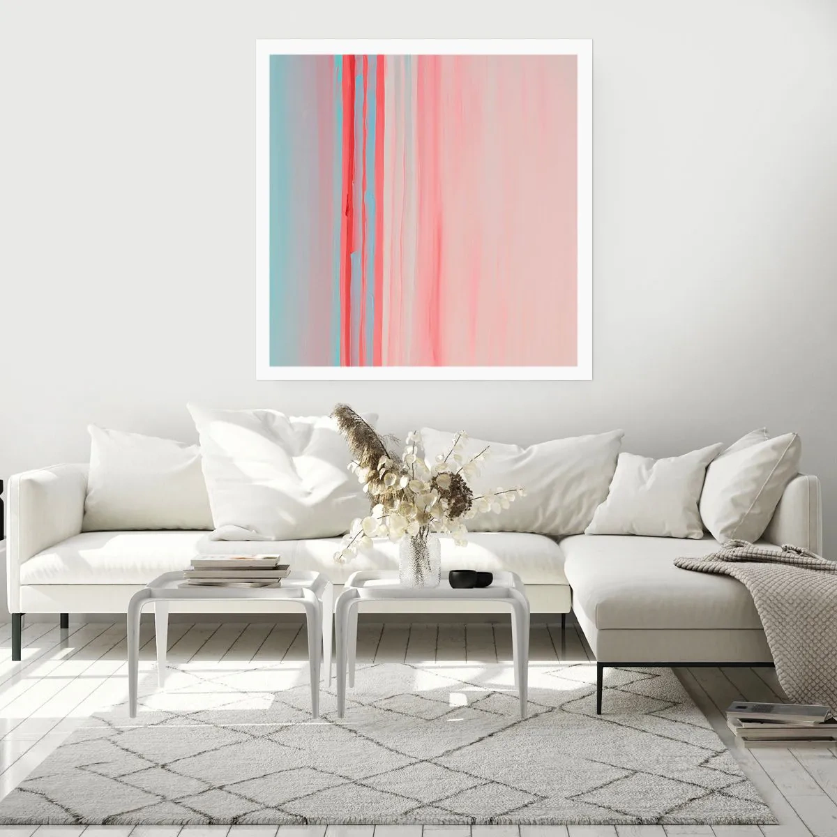 Plakat - Abstrakcja o świcie - 50x50 cm