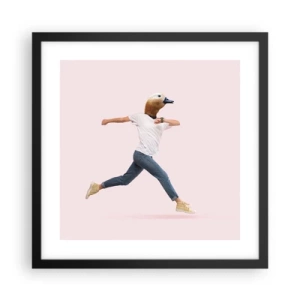 Plakat w czarnej ramie - Szczypta absurdu - 40x40 cm