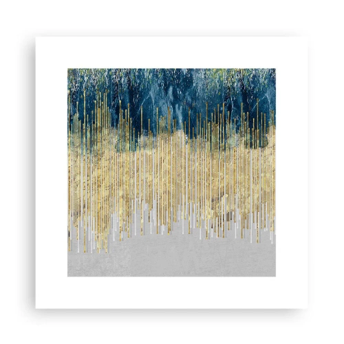 Plakat - Wyzłocona granica - 30x30 cm
