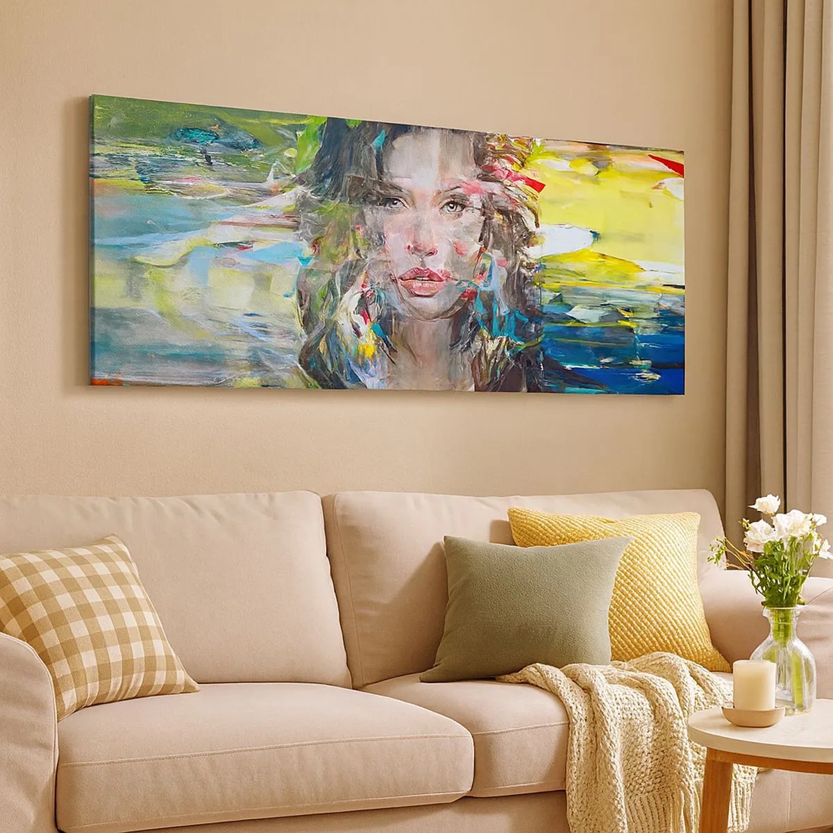 Obraz na płótnie - Za powietrza zasłoną - 100x40 cm