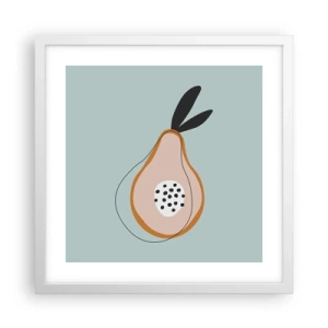 Plakat w białej ramie - Przeniknąć w naturę rzeczy - 40x40 cm