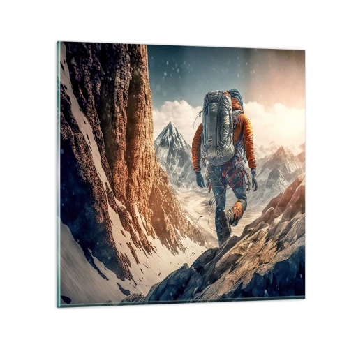 Obraz na szkle - Samotny wojownik - 50x50 cm