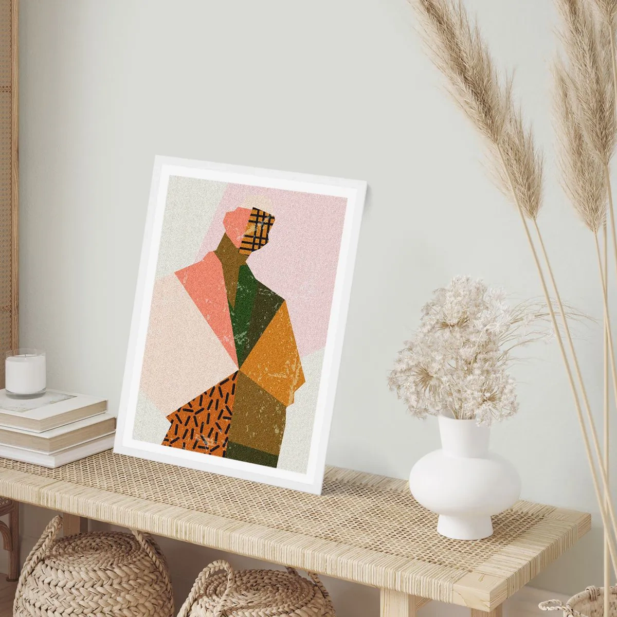 Plakat w białej ramie - Człowiek – istota złożona - 50x70 cm