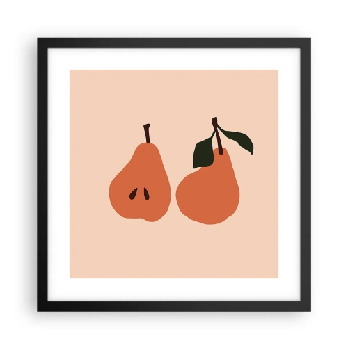 Plakat w czarnej ramie - Sama słodycz - 40x40 cm
