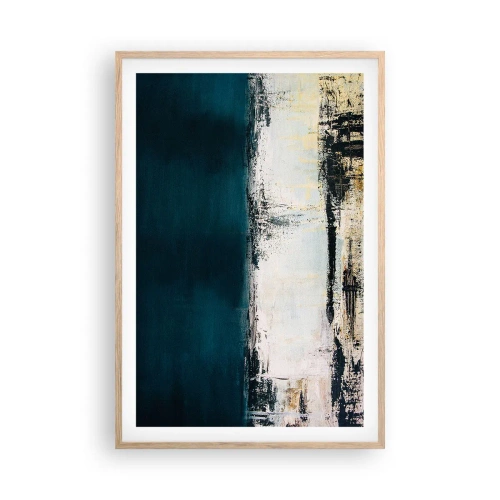 Plakat w ramie jasny dąb - Kompozycja horyzontalna - 61x91 cm