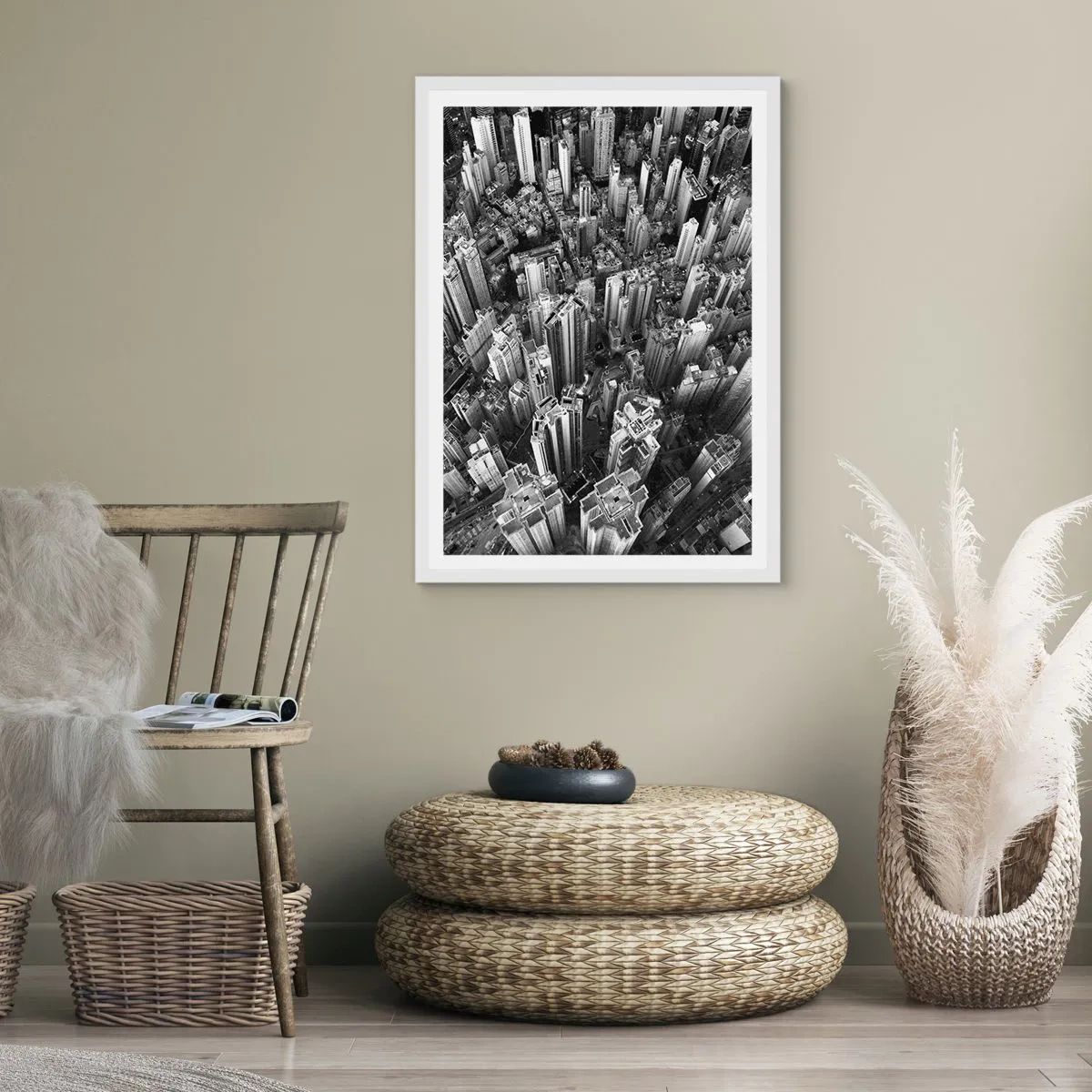 Plakat w białej ramie - Wciąż wyżej i wyżej - 70x100 cm