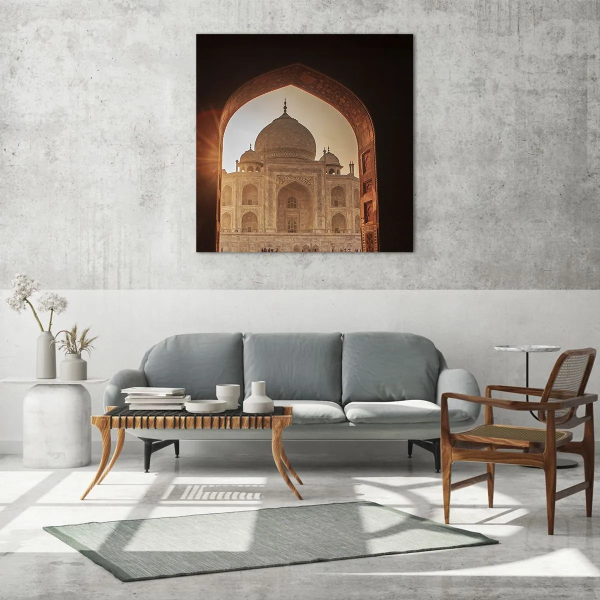 Obraz na szkle - Pomnik nieziemskiej miłości - 70x70 cm