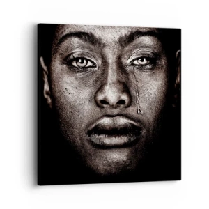 Obraz na płótnie - Jedna łza - 40x40 cm