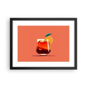Plakat w czarnej ramie - Letnie orzeźwienie - 40x30 cm