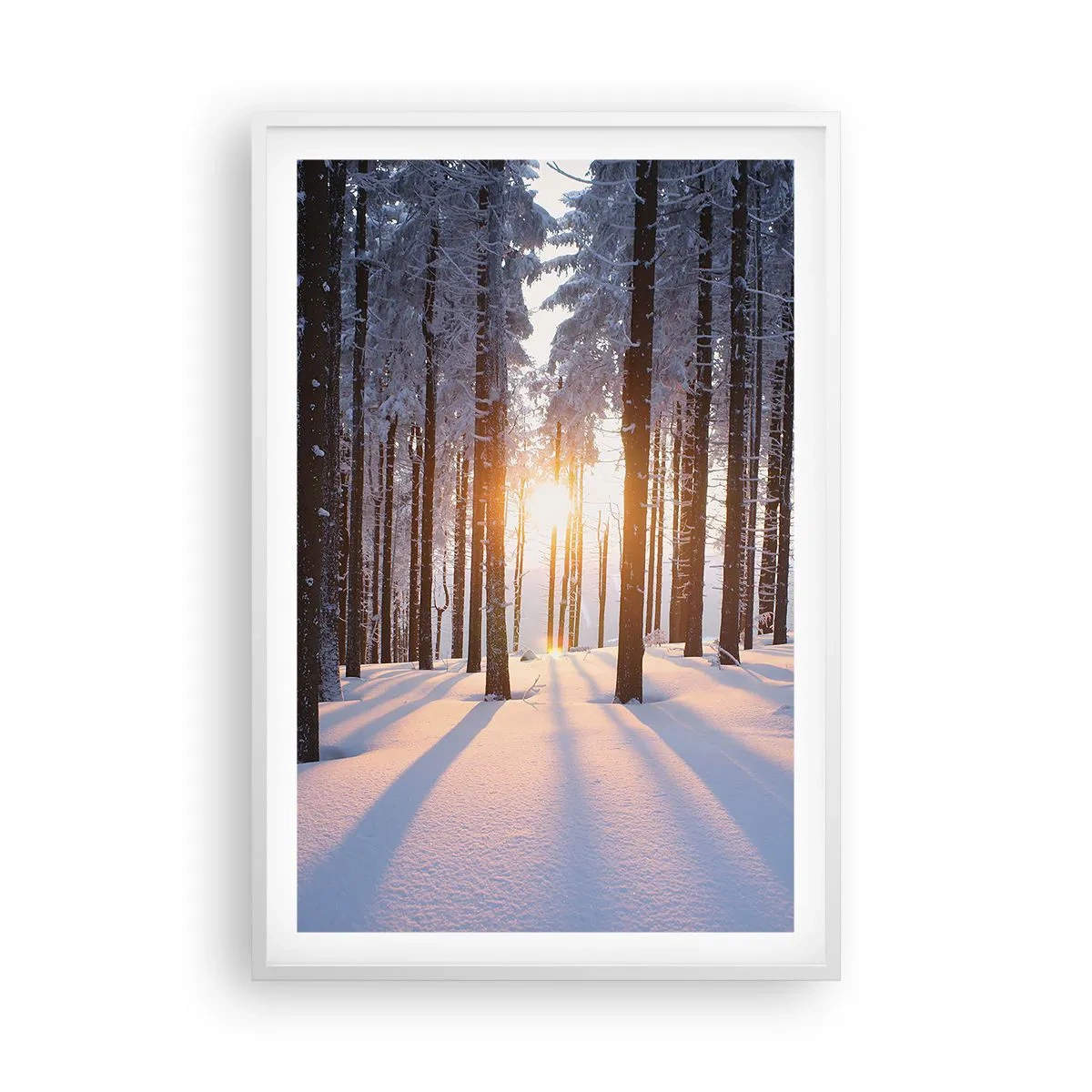 Plakat w białej ramie - Wyraźnie czarno na białym - 61x91 cm