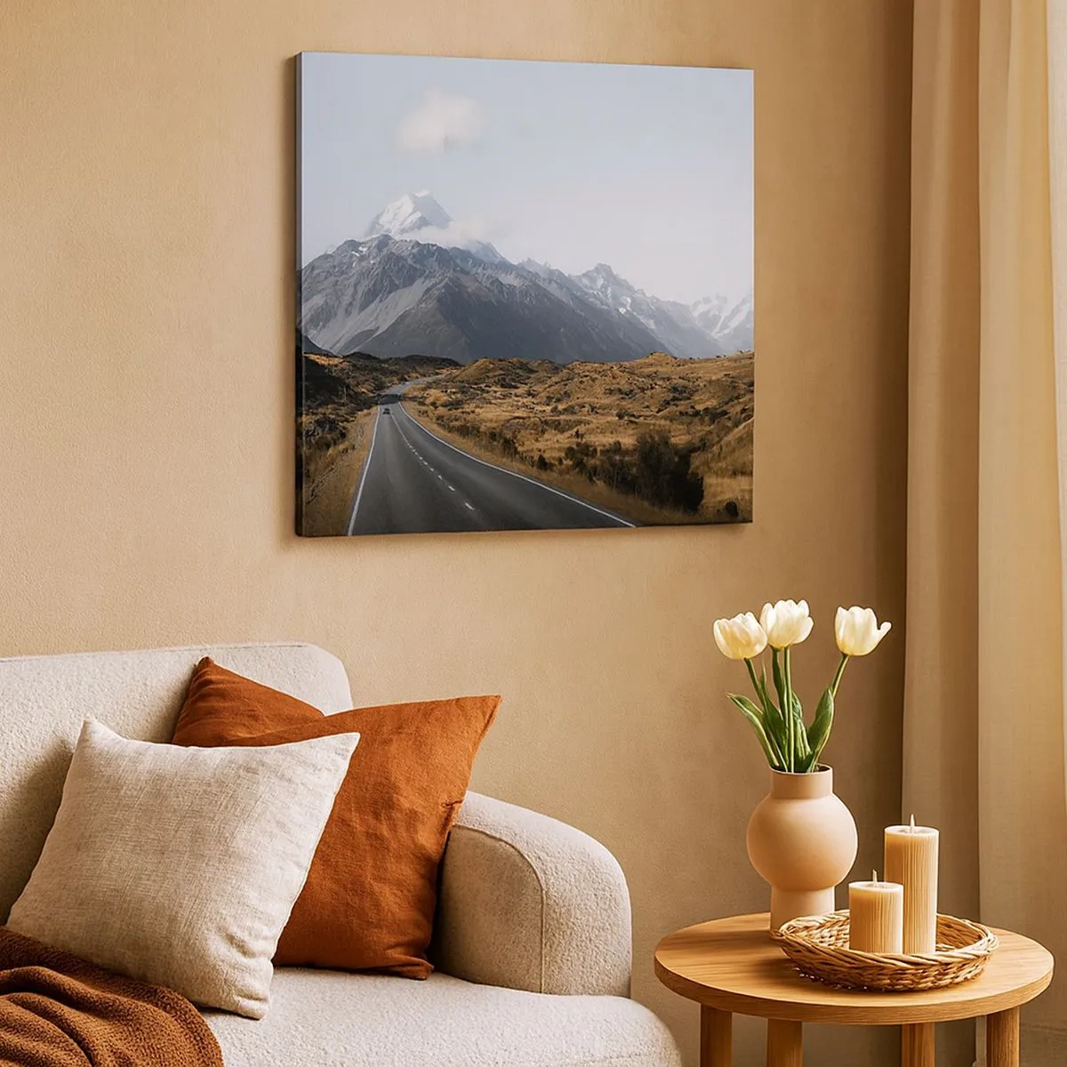 Obraz na płótnie - Droga do serca gór - 30x30 cm