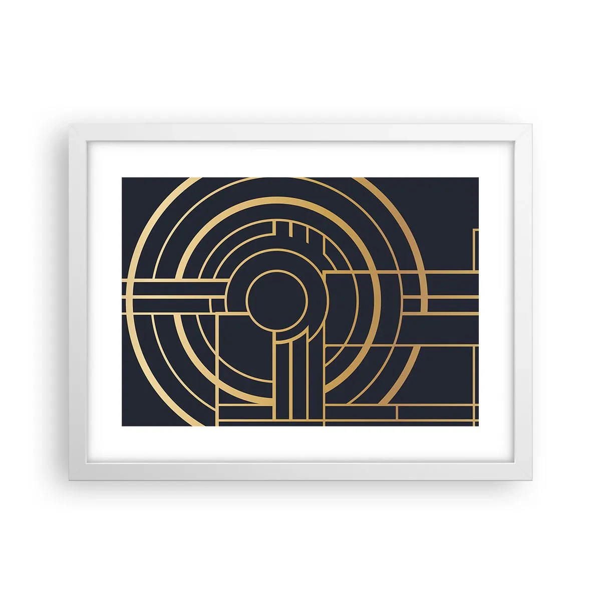 Plakat w białej ramie - Obroty rzeczy - 40x30 cm