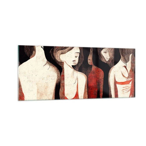 Obraz na szkle - Madonny z ciemności - 100x40 cm