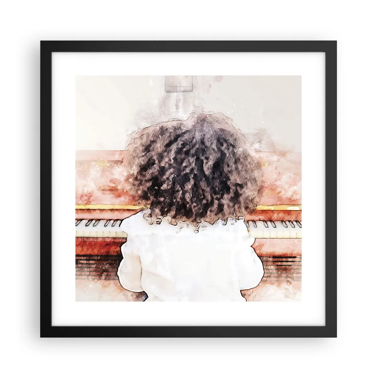 Plakat w czarnej ramie - W nowym świecie - 40x40 cm