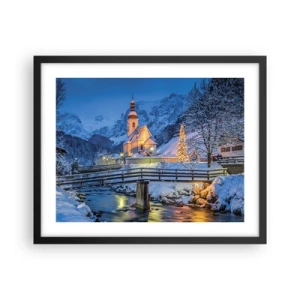 Plakat w czarnej ramie - Duch Świąt - 50x40 cm