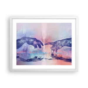 Plakat w białej ramie - Boska iskra życia - 50x40 cm