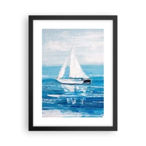 Plakat w czarnej ramie - Z przyjacielem u boku - 30x40 cm