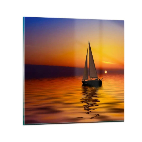 Obraz na szkle - Jak tu cicho o zmierzchu… - 70x70 cm