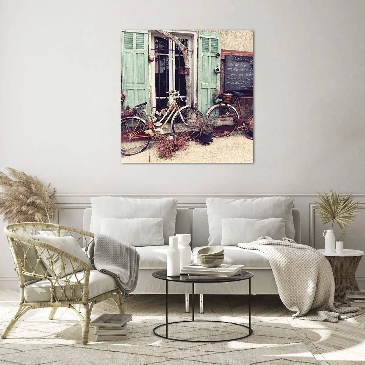 Obraz na szkle - Niech żyje prowincja - 70x70 cm