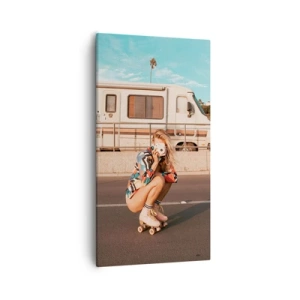 Obraz na płótnie - Uśmiech, proszę! - 55x100 cm