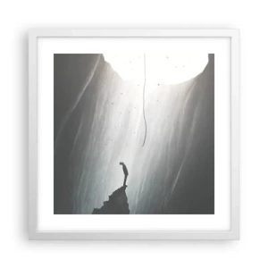 Plakat w białej ramie - Zawsze jest jakieś wyjście - 40x40 cm