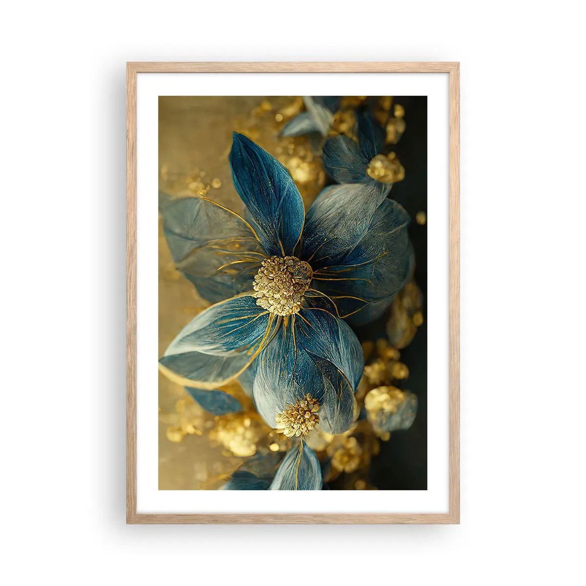Plakat w ramie jasny dąb - Zakwitnąć złotem - 50x70 cm