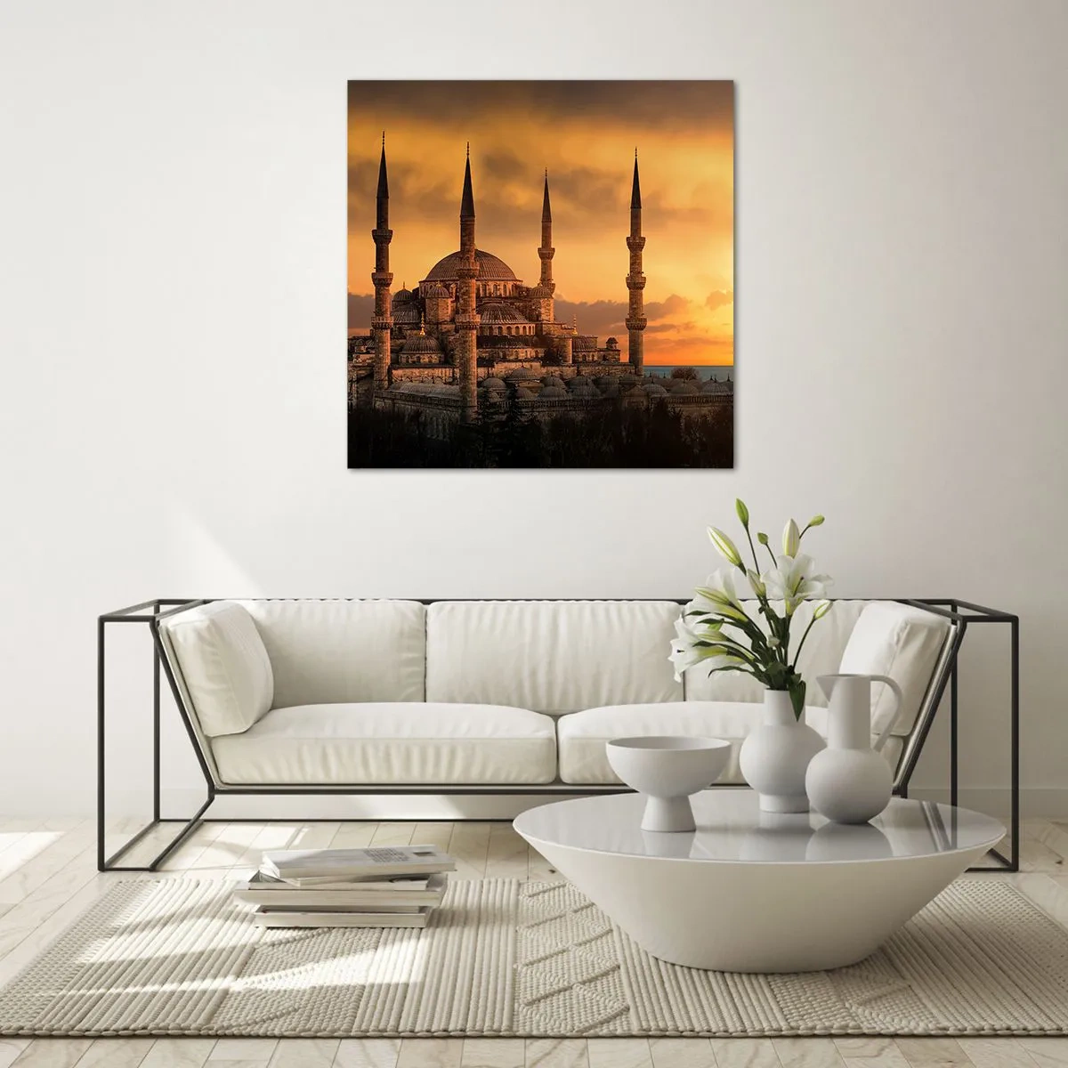 Obraz na szkle - Bóg jest wielki - 60x60 cm