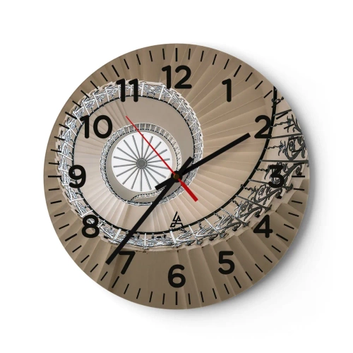 Zegar ścienny - W środku muszli - 30x30 cm