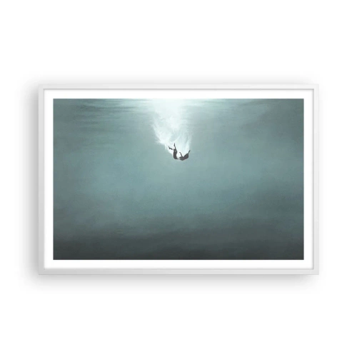 Plakat w białej ramie - W objęciach oceanu - 91x61 cm