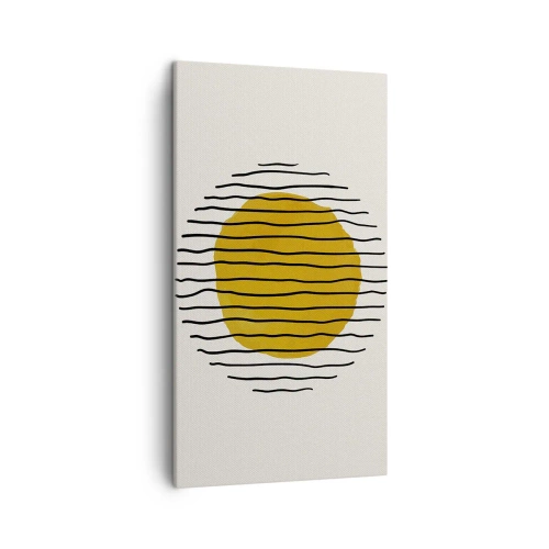 Obraz na płótnie - Abstrakcja drżąca od żaru - 45x80 cm