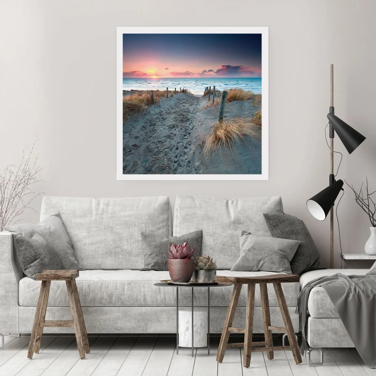 Plakat - Rozlałeś tęczę blasków promienistą… - 50x50 cm