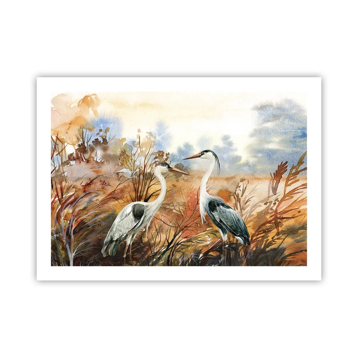 Plakat - Dokąd jesienią? - 70x50 cm