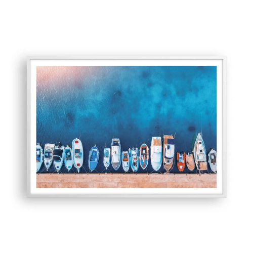 Plakat w białej ramie - W jednym rzędzie - 100x70 cm