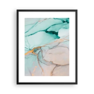 Plakat w czarnej ramie - Taniec kształtów i barw - 40x50 cm