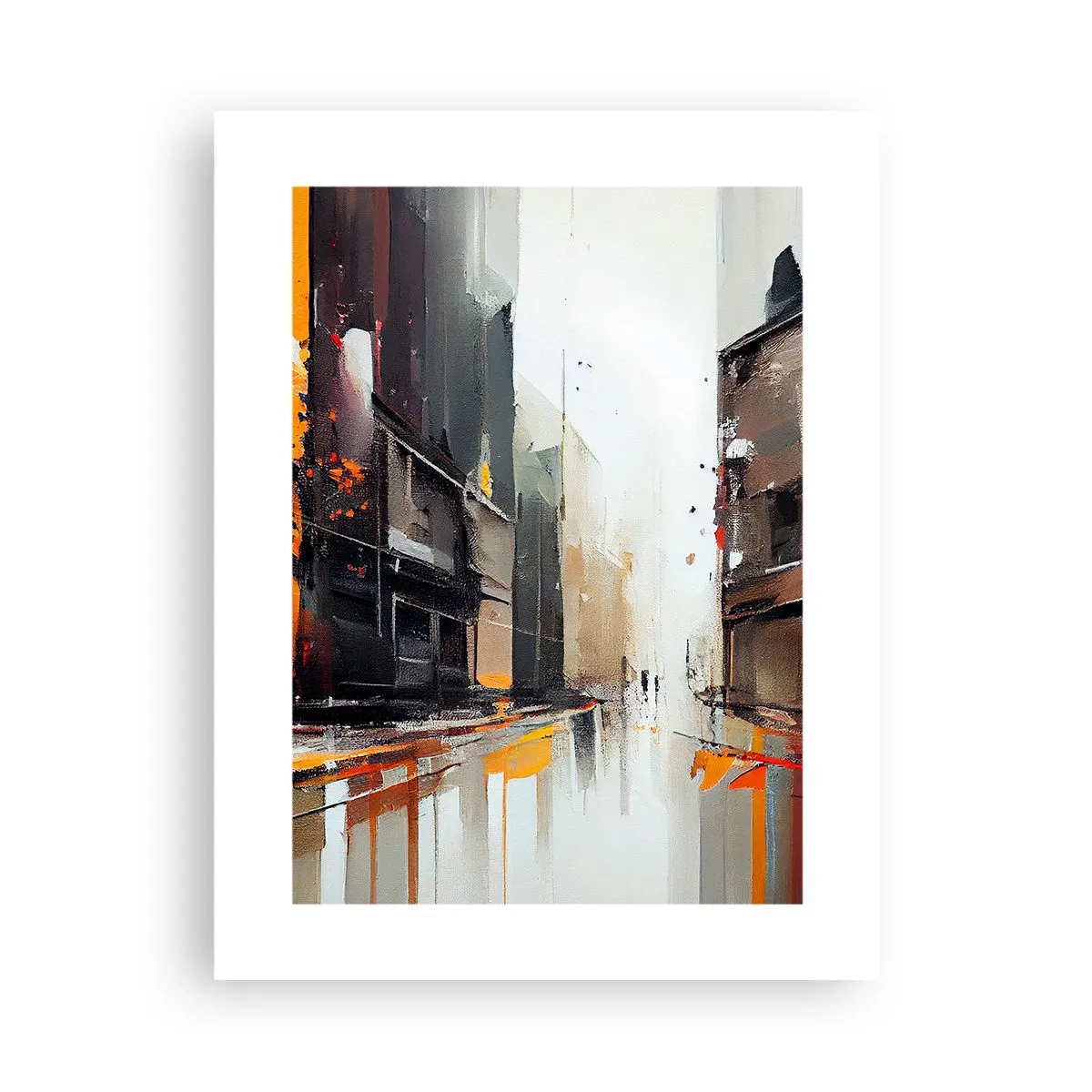 Plakat - Deszczowy dzień - 30x40 cm