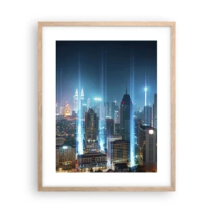 Plakat w ramie jasny dąb - Po berlińsku do nieba - 40x50 cm