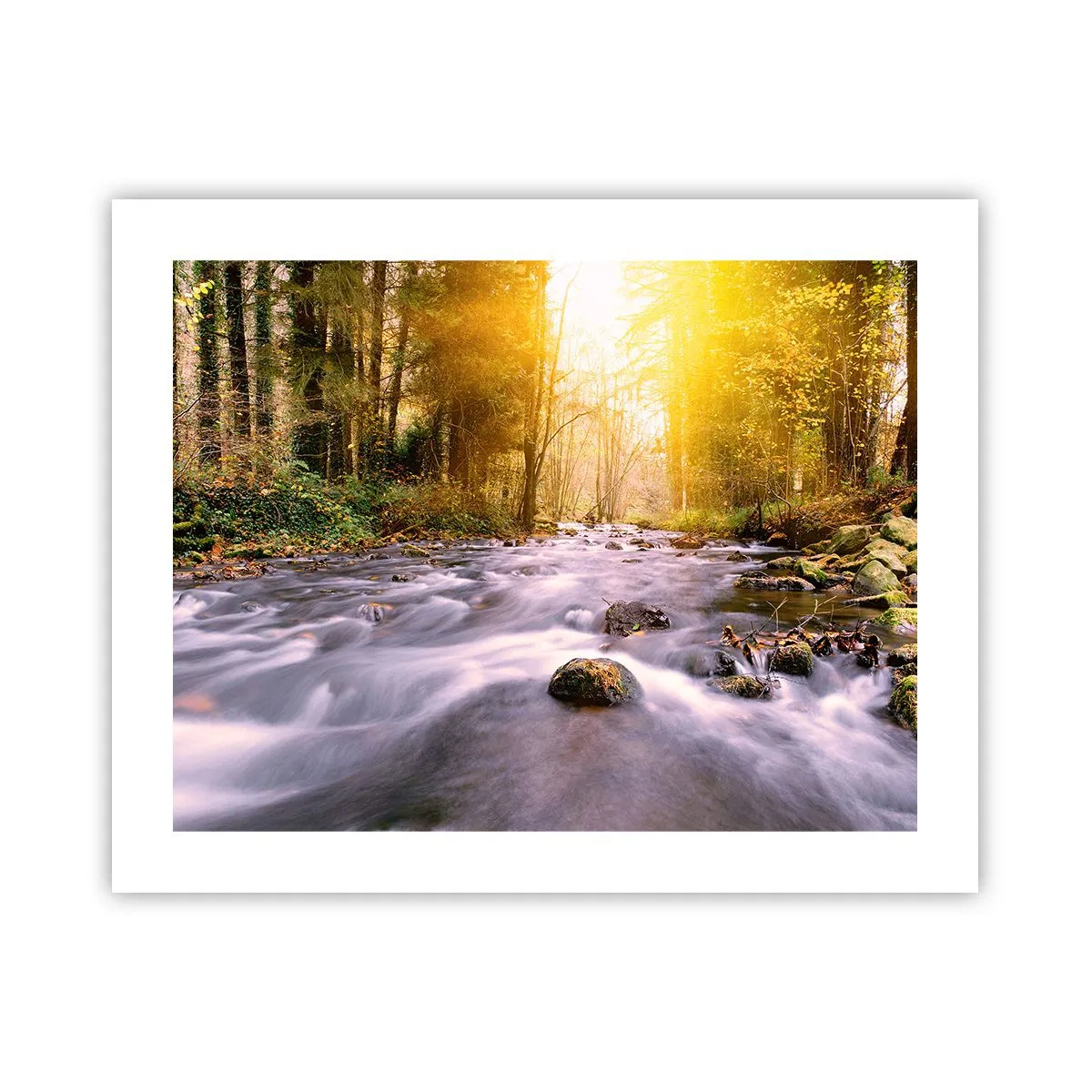 Plakat - Malachit w srebrno-złotej oprawie - 50x40 cm
