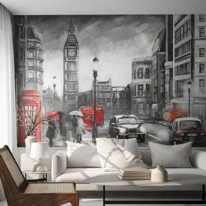 Fototapeta Samoprzylepna Deluxe Sticker - Wcale nie szare miasto - Londyn, Miasto, Architektura - 400x280 cm