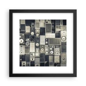Plakat w czarnej ramie - I wszystko gra - 30x30 cm