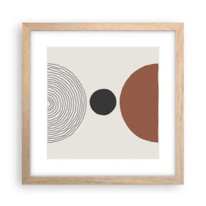 Plakat w ramie jasny dąb - W centrum uwagi - 30x30 cm