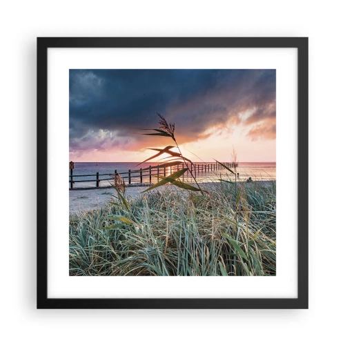 Plakat w czarnej ramie - Nie przemija z wiatrem - 40x40 cm