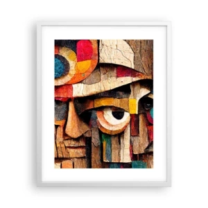 Plakat w białej ramie - Widzę cię… - 40x50 cm