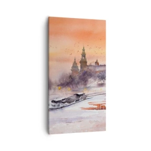 Obraz na płótnie - Królewski zachód słońca - 55x100 cm