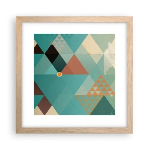 Plakat w ramie jasny dąb - Jedność wielości, wielość jedności - 30x30 cm