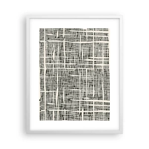 Plakat w białej ramie - Kompozycja utkana - 40x50 cm