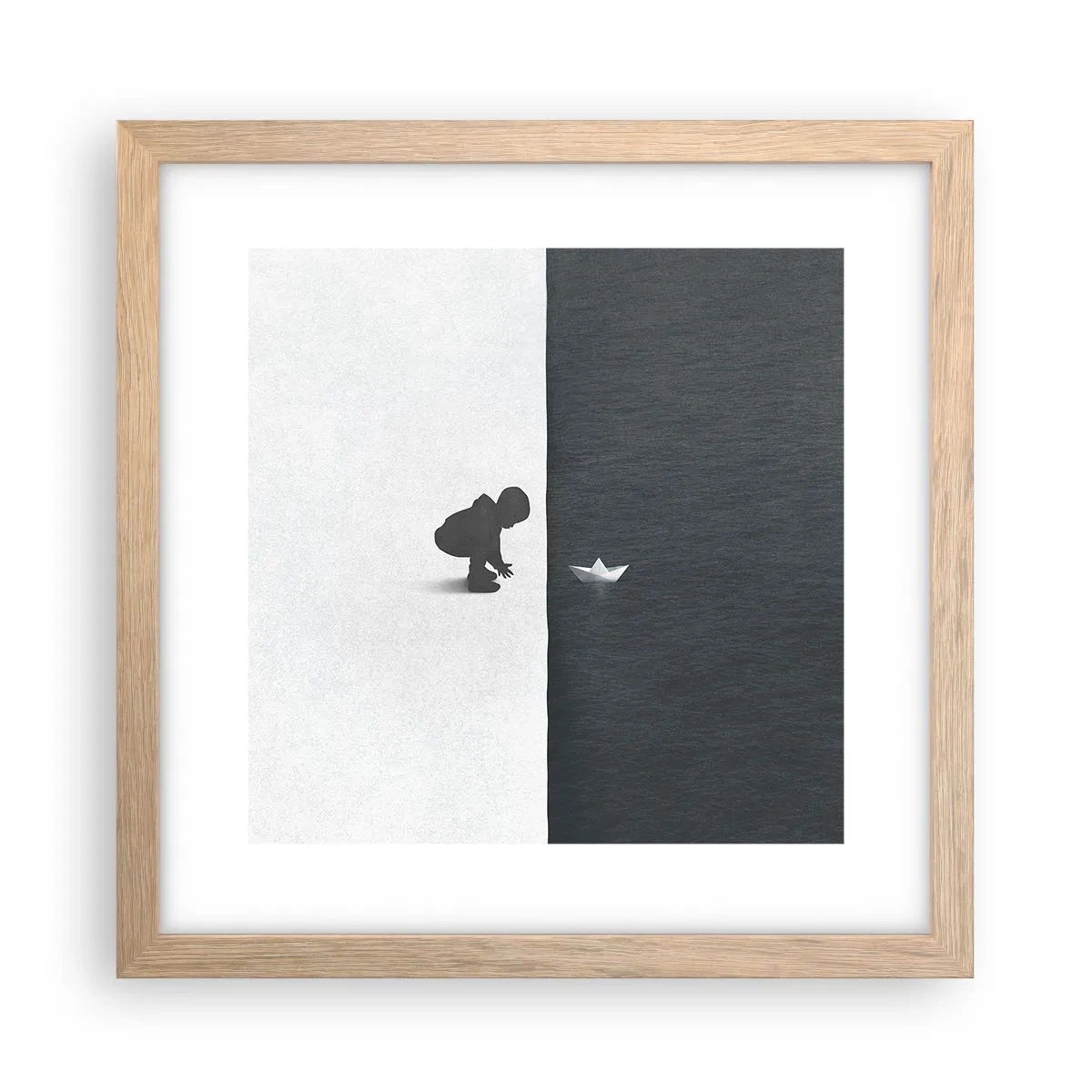 Plakat w ramie jasny dąb - Wielka wyprawa - 30x30 cm