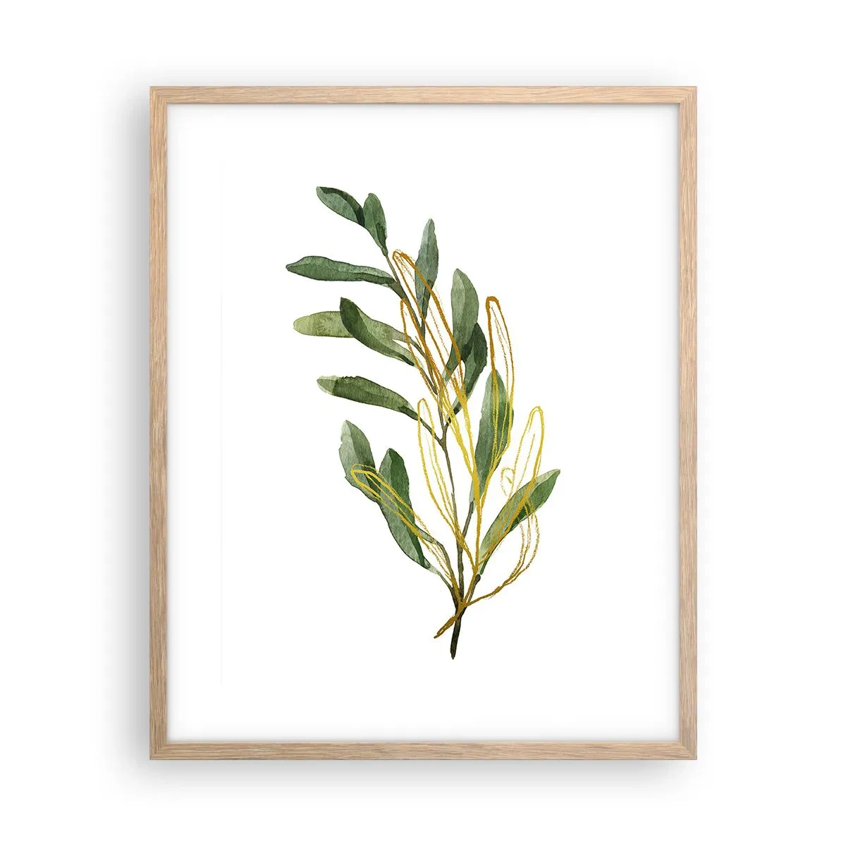 Plakat w ramie jasny dąb - Wszystko co dobre - 40x50 cm